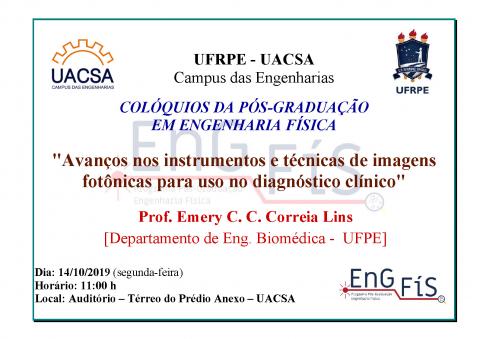 Colóquios da Pós-Graduação em Engenharia Física – 14/10/2019